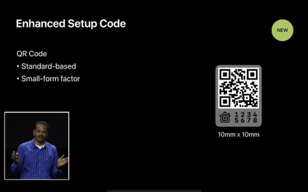 HomeKit setup codes